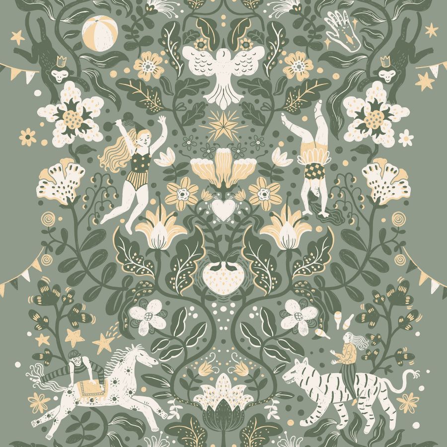 Purchase Mb29027 | Daydream, Cirkus Sea Green - York Wallpaper