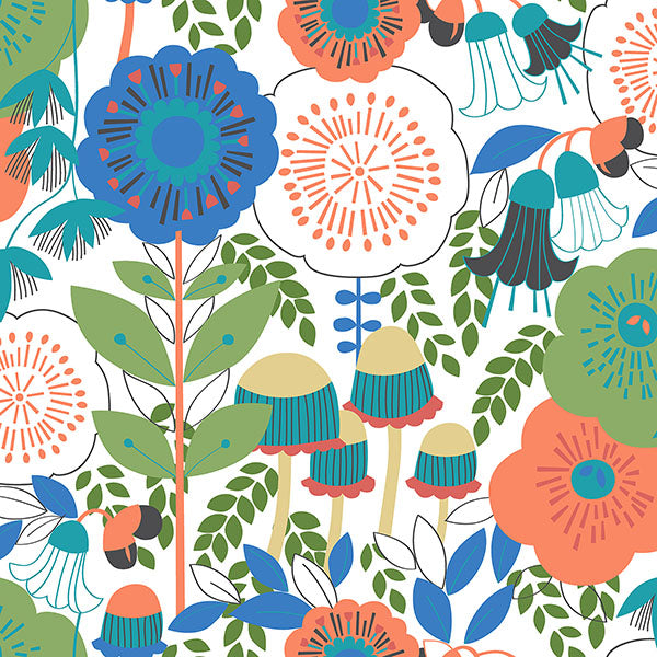 Purchase MCS6396 NuWallpaper Wallpaper, Dream Garden Off White Peel & Stick - WallPops