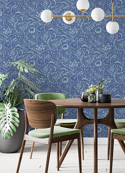 Purchase MCS6402 NuWallpaper Wallpaper, Jeani Blue Peel & Stick - WallPops1