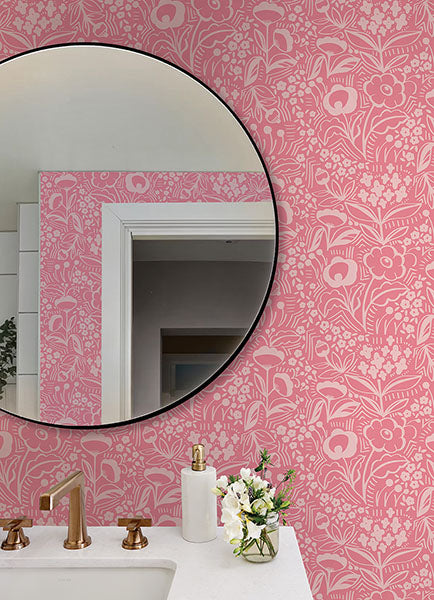 Purchase MCS6404 NuWallpaper Wallpaper, Jeani Pink Peel & Stick - WallPops1