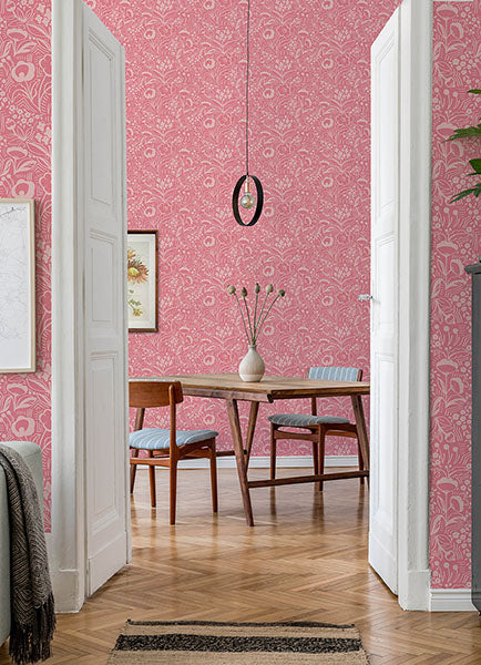 Purchase MCS6404 NuWallpaper Wallpaper, Jeani Pink Peel & Stick - WallPops12