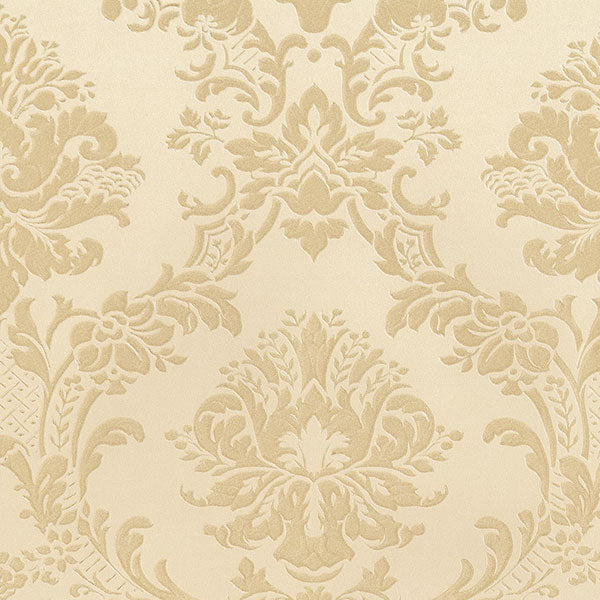 Purchase Md29435 | Silk Impressions 2, Yellow Damask - Norwall Wallpaper