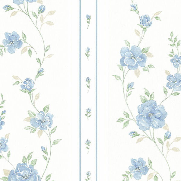 Purchase Md29440 | Silk Impressions 2, Blue Stripe - Norwall Wallpaper