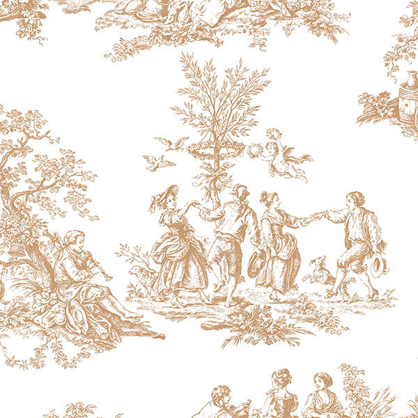 Purchase Mh36501 | Manor House, Brown Toile - Norwall Wallpaper