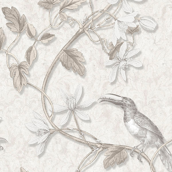 Purchase Mh36530 | Manor House, Beige Birds - Norwall Wallpaper