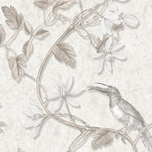 Purchase Mh36530 | Manor House, Beige Birds - Norwall Wallpaper