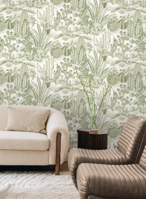 Purchase Mt5631 | Montecito, Lotus Land Cacti Palm - York Wallpaper