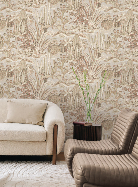 Purchase Mt5632 | Montecito, Lotus Land Cacti Baked Clay - York Wallpaper