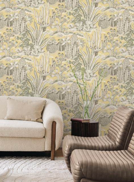 Purchase Mt5635 | Montecito, Lotus Land Cacti Sunshine - York Wallpaper