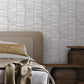 Purchase Mt5673 | Montecito, Cascade Palm Chevron Onyx - York Wallpaper