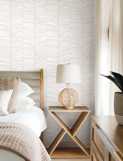 Purchase Mt5675 | Montecito, Cascade Palm Chevron Dune - York Wallpaper