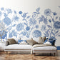 Purchase MUR355M Brewster Wallpaper, Jacobean Rose Trail - Origin Murals1