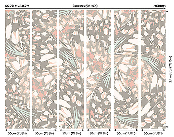 Purchase MUR360M Brewster Wallpaper, Butterfly Wings - Origin Murals12
