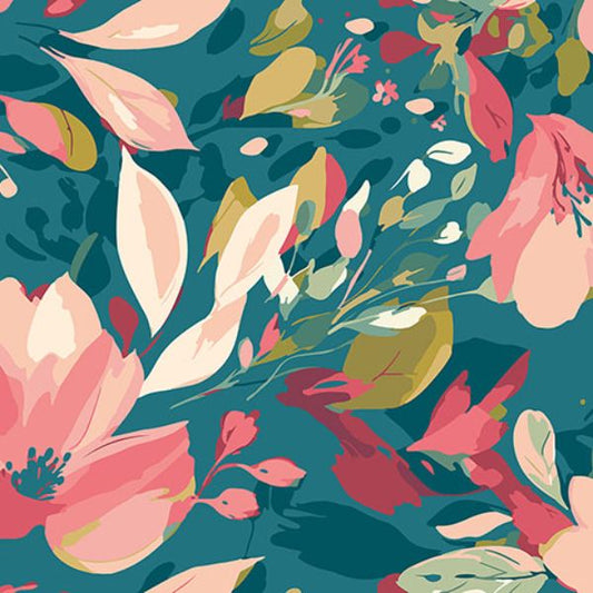 Purchase MUR363M Brewster Wallpaper, Flowing Flowers - Origin Murals