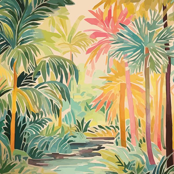 Purchase MUR369M Brewster Wallpaper, Pretty Palms - Origin Murals