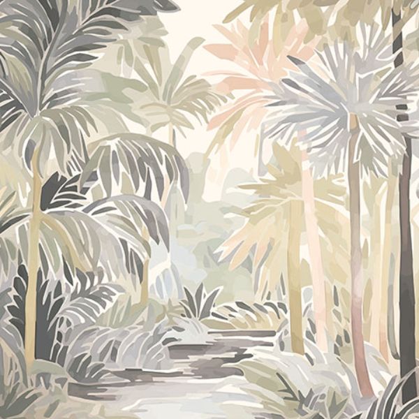 Purchase MUR370M Brewster Wallpaper, Pretty Palms - Origin Murals