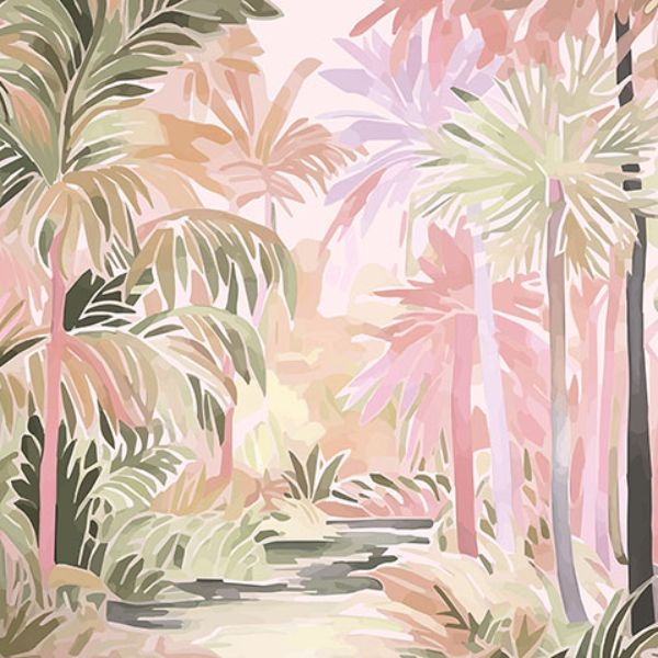 Purchase MUR371M Brewster Wallpaper, Pretty Palms - Origin Murals