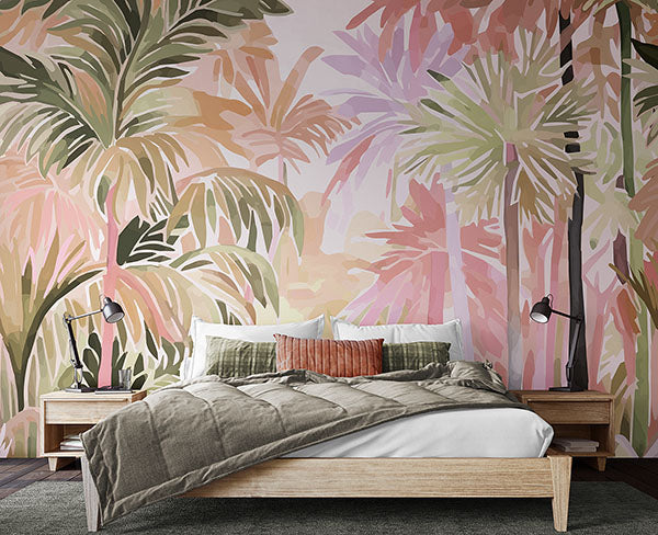 Purchase MUR371M Brewster Wallpaper, Pretty Palms - Origin Murals1