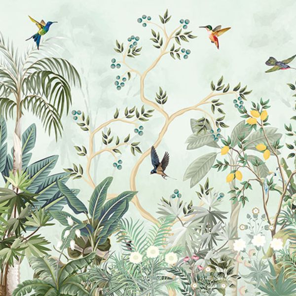 Purchase MUR372M Brewster Wallpaper, Lemon Tree - Origin Murals
