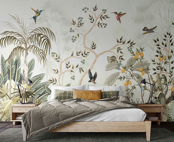 Purchase MUR373M Brewster Wallpaper, Lemon Tree - Origin Murals1