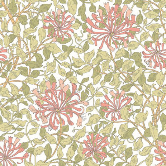 Purchase MUR380M Brewster Wallpaper, Honeysuckle - Origin Murals