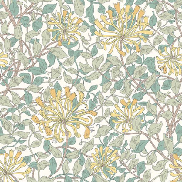 Purchase MUR381M Brewster Wallpaper, Honeysuckle - Origin Murals