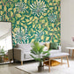 Purchase MUR383M Brewster Wallpaper, Honeysuckle - Origin Murals1