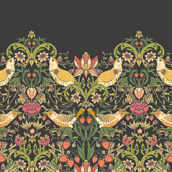 Purchase MUR399M Brewster Wallpaper, Birds, Fruit and Foliage - Origin Murals