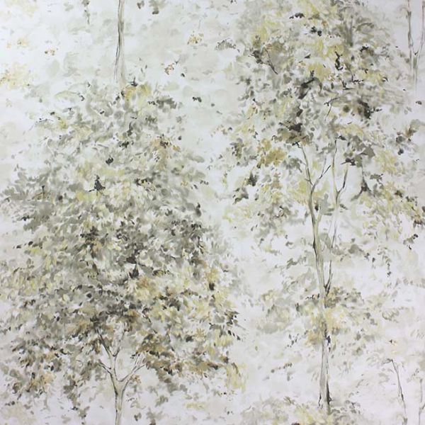 Purchase Ncw4152-02 | Rosslyn Lochwood Charcoal/Gold - Nina Campbell Wallpaper