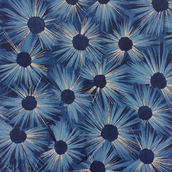 Purchase Ncw4202-01 | Fontibre Estella Midnight Blue/Gilver - Nina Campbell Wallpaper