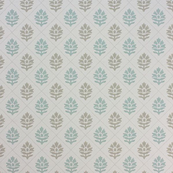 Purchase Ncw4303-03 | Les Reves Camille Aqua/Beige - Nina Campbell Wallpaper