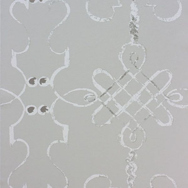 Purchase Ncw4308-02 | Les Reves Portavo Grey/Ivory - Nina Campbell Wallpaper