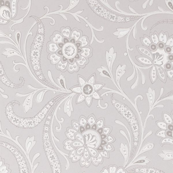 Purchase Ncw4351-06 | Les Indiennes Baville Grey/Chalk - Nina Campbell Wallpaper