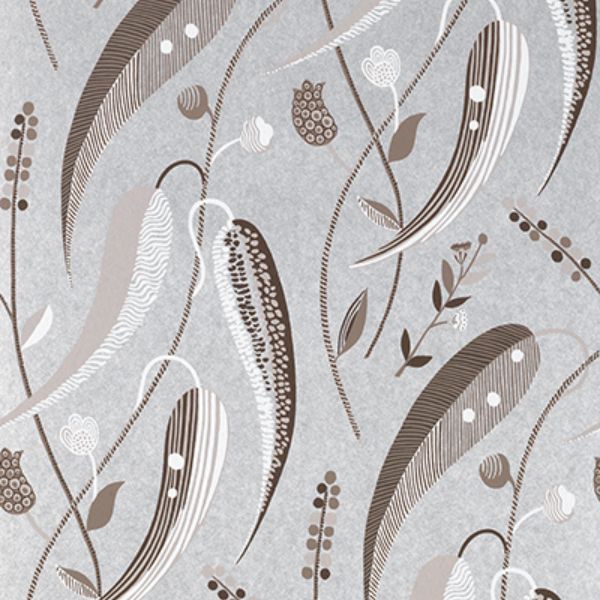 Purchase Ncw4353-06 | Les Indiennes Colbert Taupe/Ivory - Nina Campbell Wallpaper