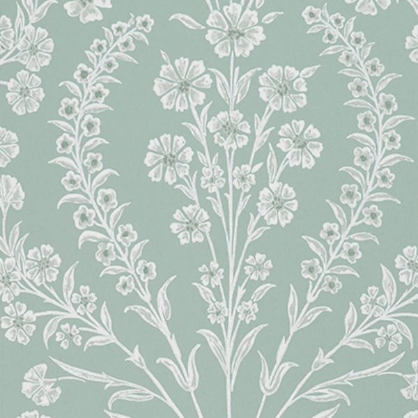 Purchase Ncw4392-01 | Ashdown Chelwood Aqua - Nina Campbell Wallpaper