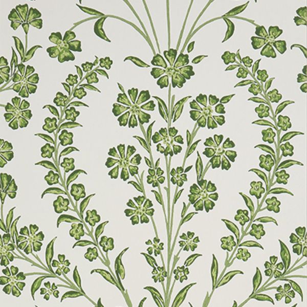 Purchase Ncw4392-04 | Ashdown Chelwood Green/Ivory - Nina Campbell Wallpaper