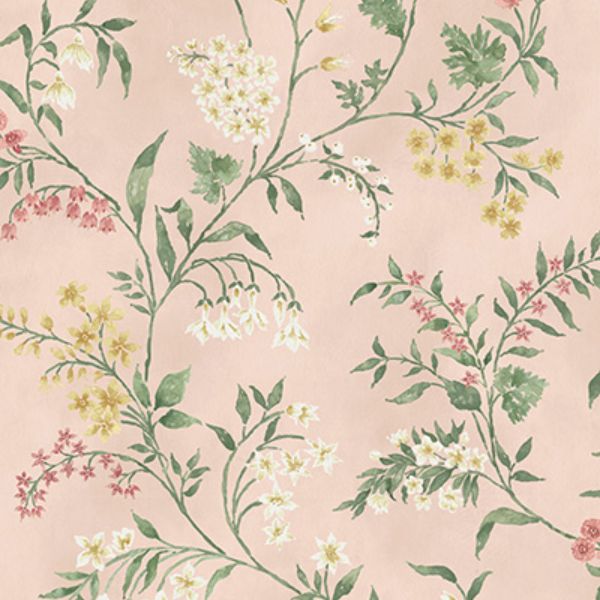 Purchase Ncw4491-01 | Signature Almora Pink/Yellow/Sage - Nina Campbell Wallpaper