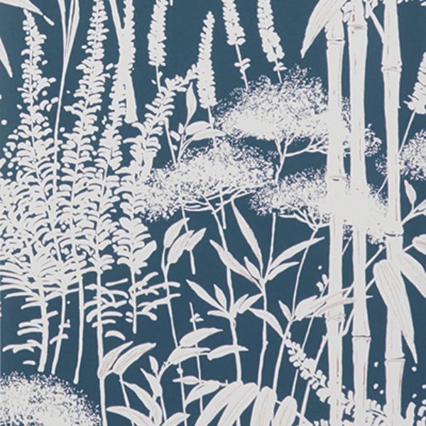 Purchase Ncw4498-04 | Signature Poiteau Indigo - Nina Campbell Wallpaper