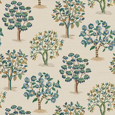 Purchase Ncw4590-02 | Honfleur Fener Grove Blue/Green - Nina Campbell Wallpaper