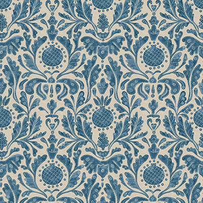 Purchase Ncw4591-01 | Honfleur Castellane Indigo - Nina Campbell Wallpaper