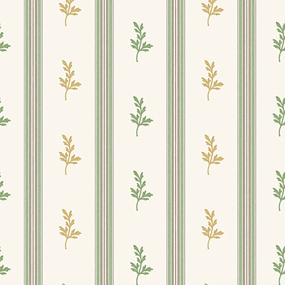 Purchase Ncw4592-02 | Honfleur Anduze Green/Ochre/Chocolate - Nina Campbell Wallpaper