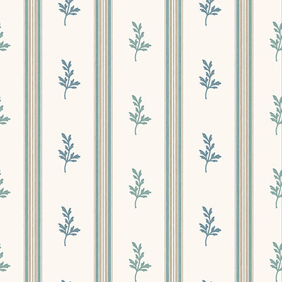 Purchase Ncw4592-04 | Honfleur Anduze Aqua/Beige - Nina Campbell Wallpaper