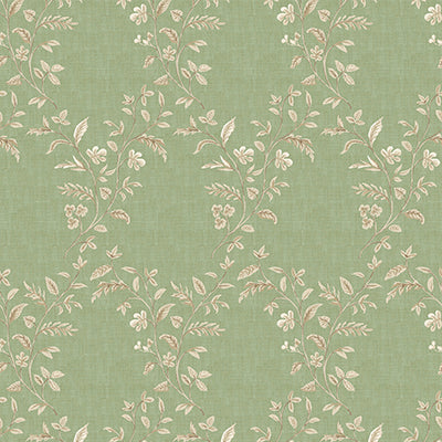Purchase Ncw4596-06 | Honfleur Hollingbourne Trellis Olive - Nina Campbell Wallpaper