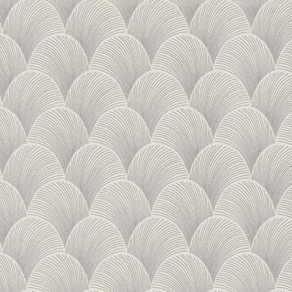 Purchase Nt6104 | Natural Discovery, Metallic Cream Scallop - Candice Olson Wallpaper