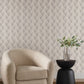 Purchase Nt6104 | Natural Discovery, Metallic Cream Scallop - Candice Olson Wallpaper