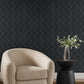 Purchase Nt6105 | Natural Discovery, Metallic Black Scallop - Candice Olson Wallpaper