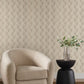 Purchase Nt6107 | Natural Discovery, Metallic Beige Gold Scallop - Candice Olson Wallpaper