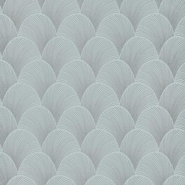 Purchase Nt6108 | Natural Discovery, Metallic Blue Pearl Scallop - Candice Olson Wallpaper