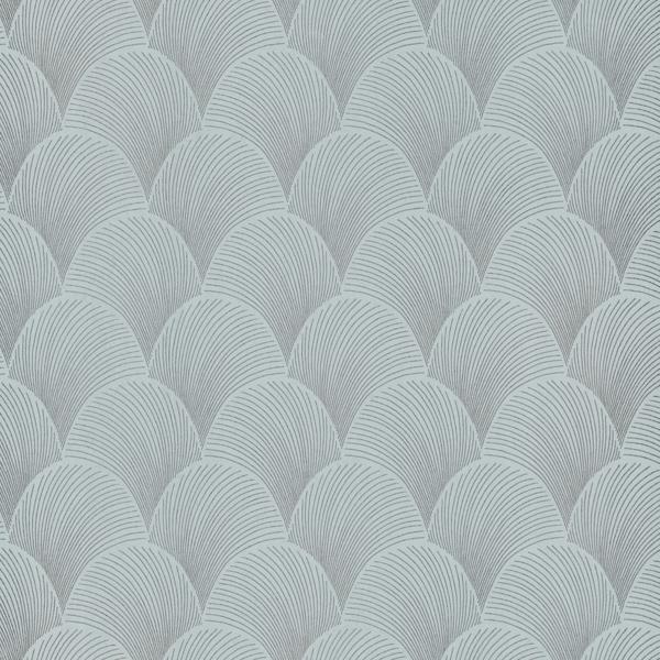 Purchase Nt6108 | Natural Discovery, Metallic Blue Pearl Scallop - Candice Olson Wallpaper