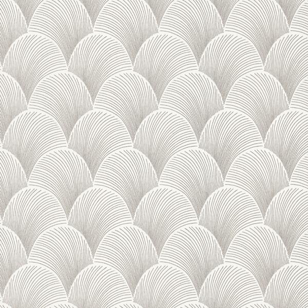 Purchase Nt6109 | Natural Discovery, Metallic White Gold Scallop - Candice Olson Wallpaper